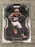 2020 Panini Chronicles Prizm Black: Tee Higgins RC (#PB-10) Silver Prizm