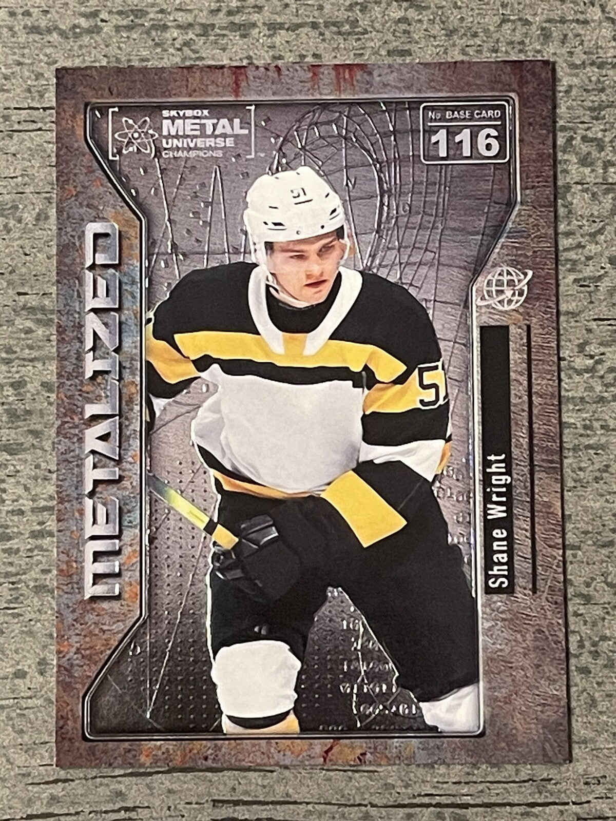 2021 SKYBOX METAL UNIVERSE CHAMPIONS SHANE WRIGHT METALIZED RC #116 NHL Seattle