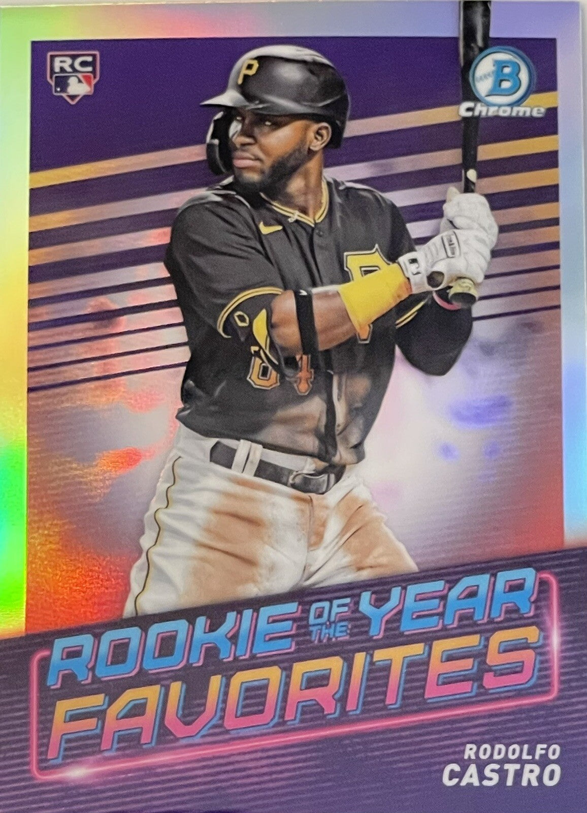 2022 Bowman RODOLFO CASTRO ROY Favorites REFRACTOR #ROYF-12 Pittsburgh Pirates