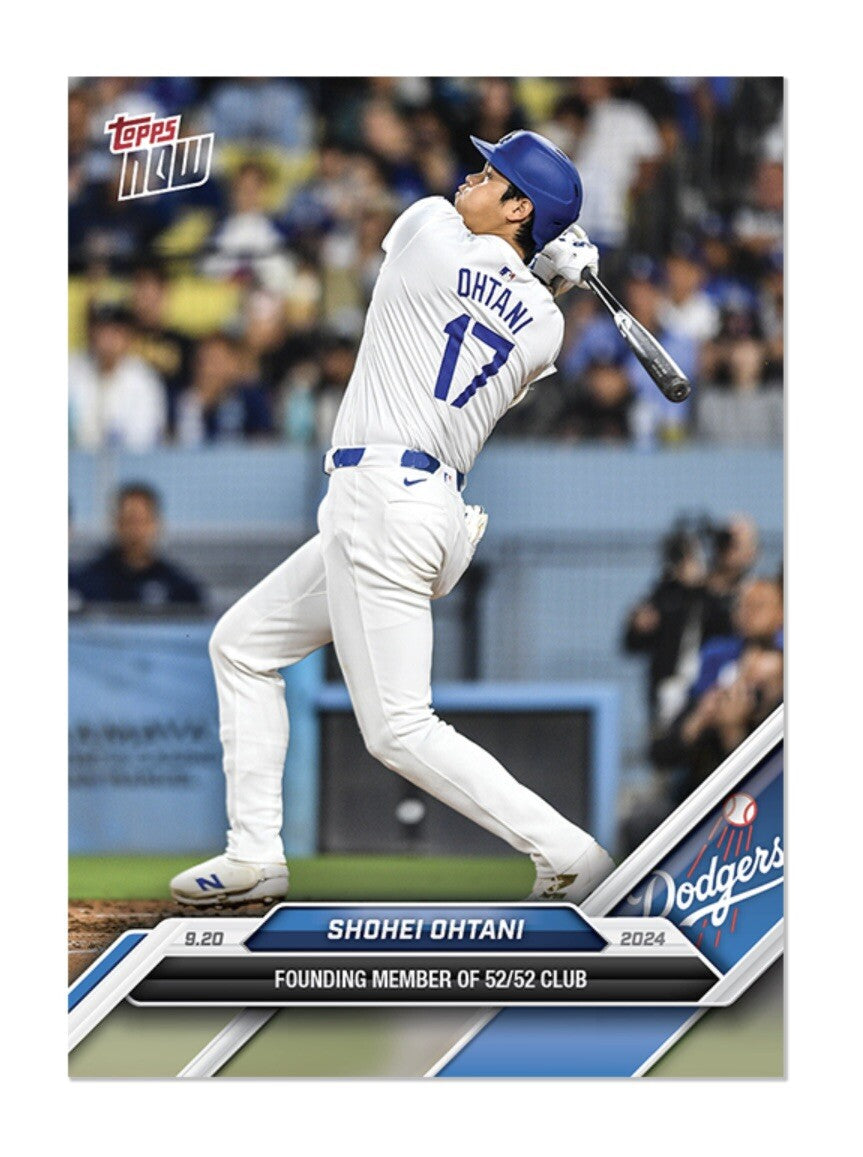 52/52! Shohei Ohtani - FOUNDING MEMBER! 2024 Topps Now Card 731 Dodgers PRESALE*