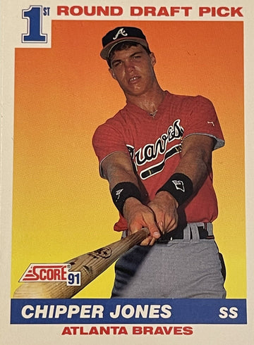 Chipper Jones* Score 1991 Card # 671 1st Round Draft Pick MLB Atlanta Braves HOF
