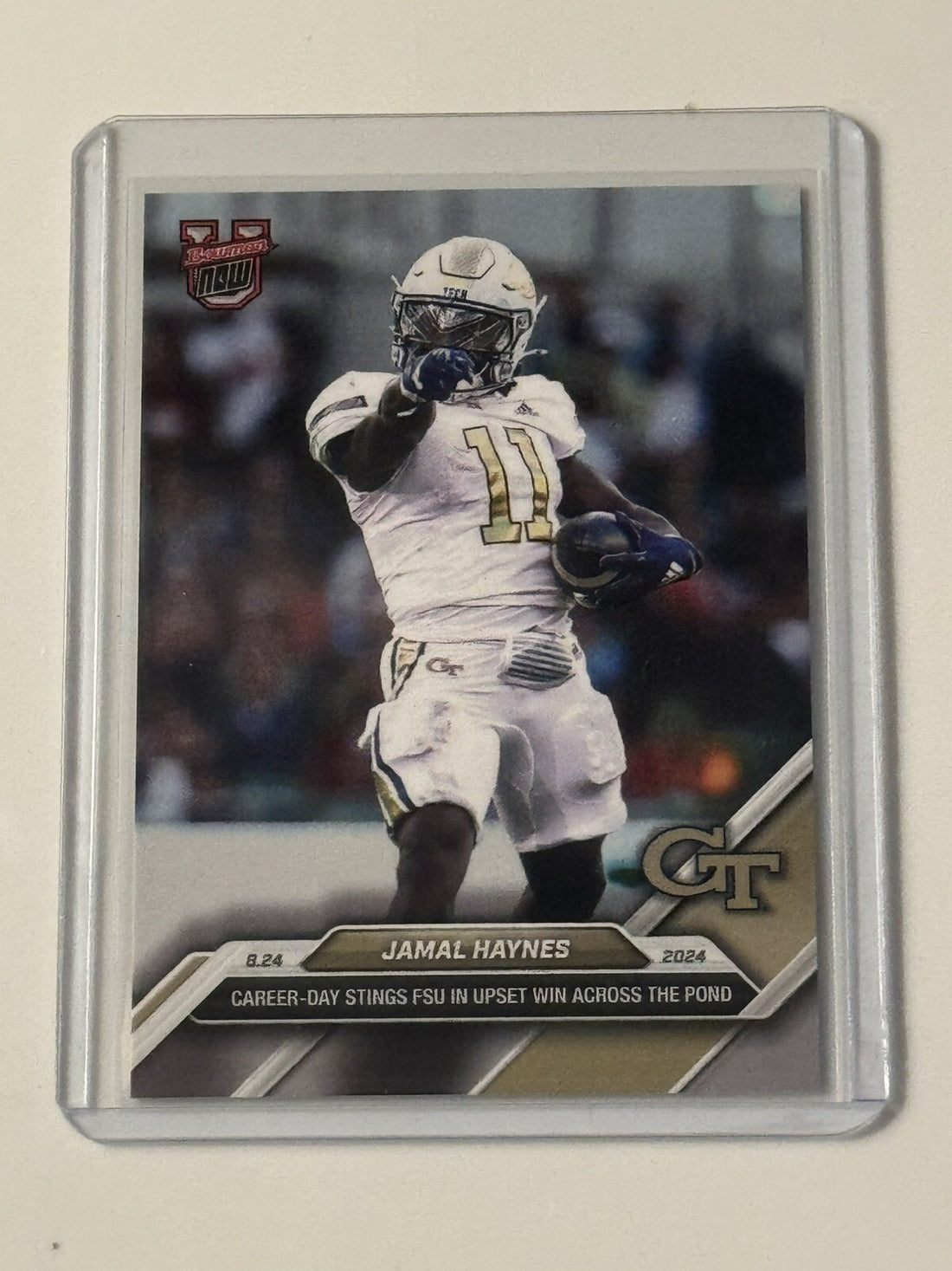 Jamal Haynes* - 2024 Bowman U Now Football Card 1 - NCAA Georgia Tech Beats FSU