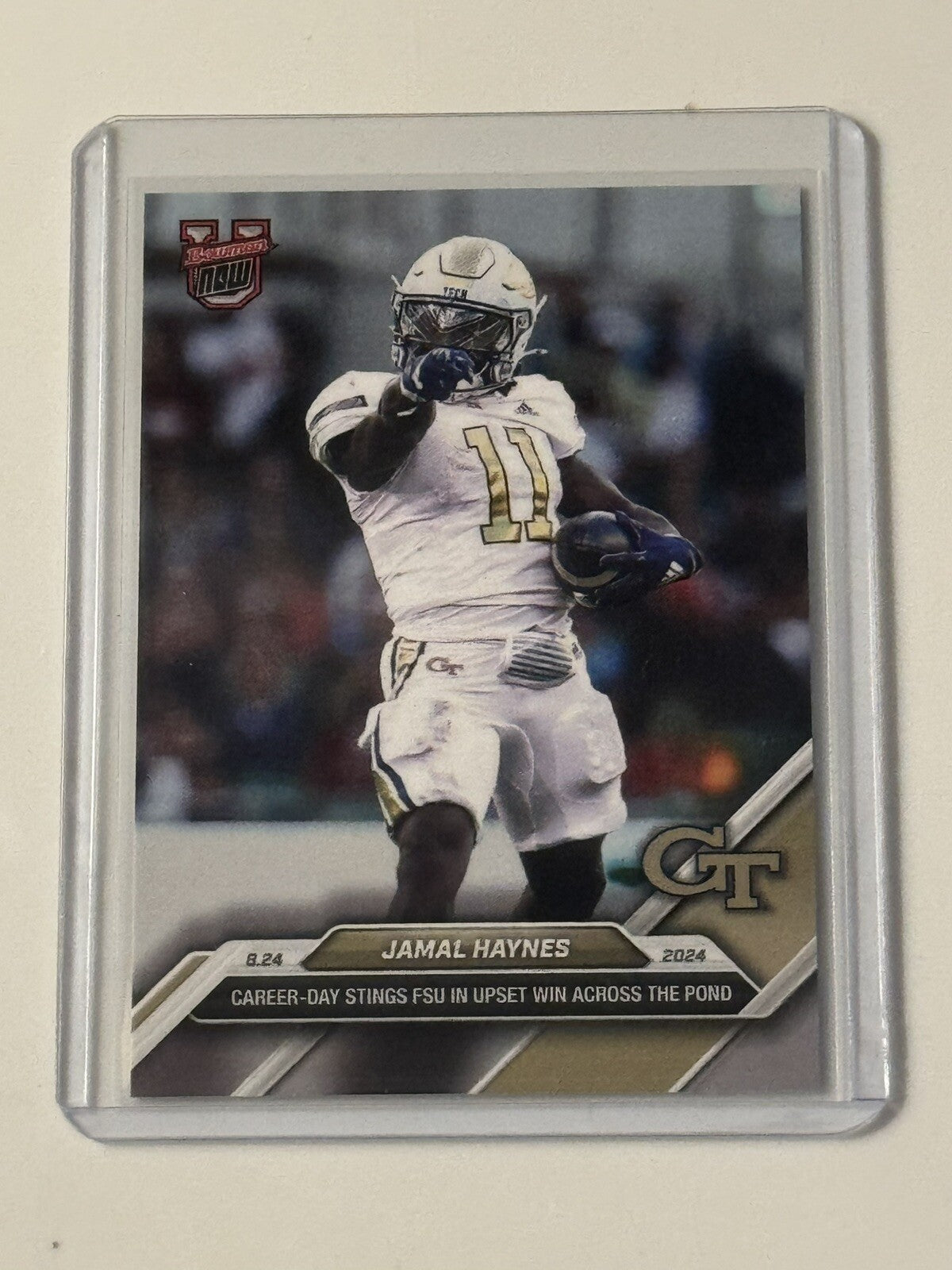 Jamal Haynes* - 2024 Bowman U Now Football Card 1 - NCAA Georgia Tech Beats FSU