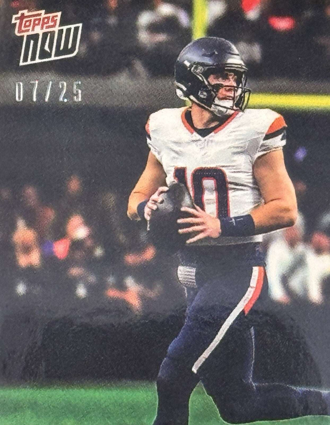 Bo Nix 2024 Topps NOW purple variation rookie football card Denver Broncos 07/25 limited edition