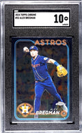 2024 Topps Chrome - Alex Bregman - MLB Houston Astros Baseball Card #53 - SGC 10