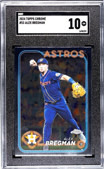 2024 Topps Chrome - Alex Bregman - MLB Houston Astros Baseball Card #53 - SGC 10