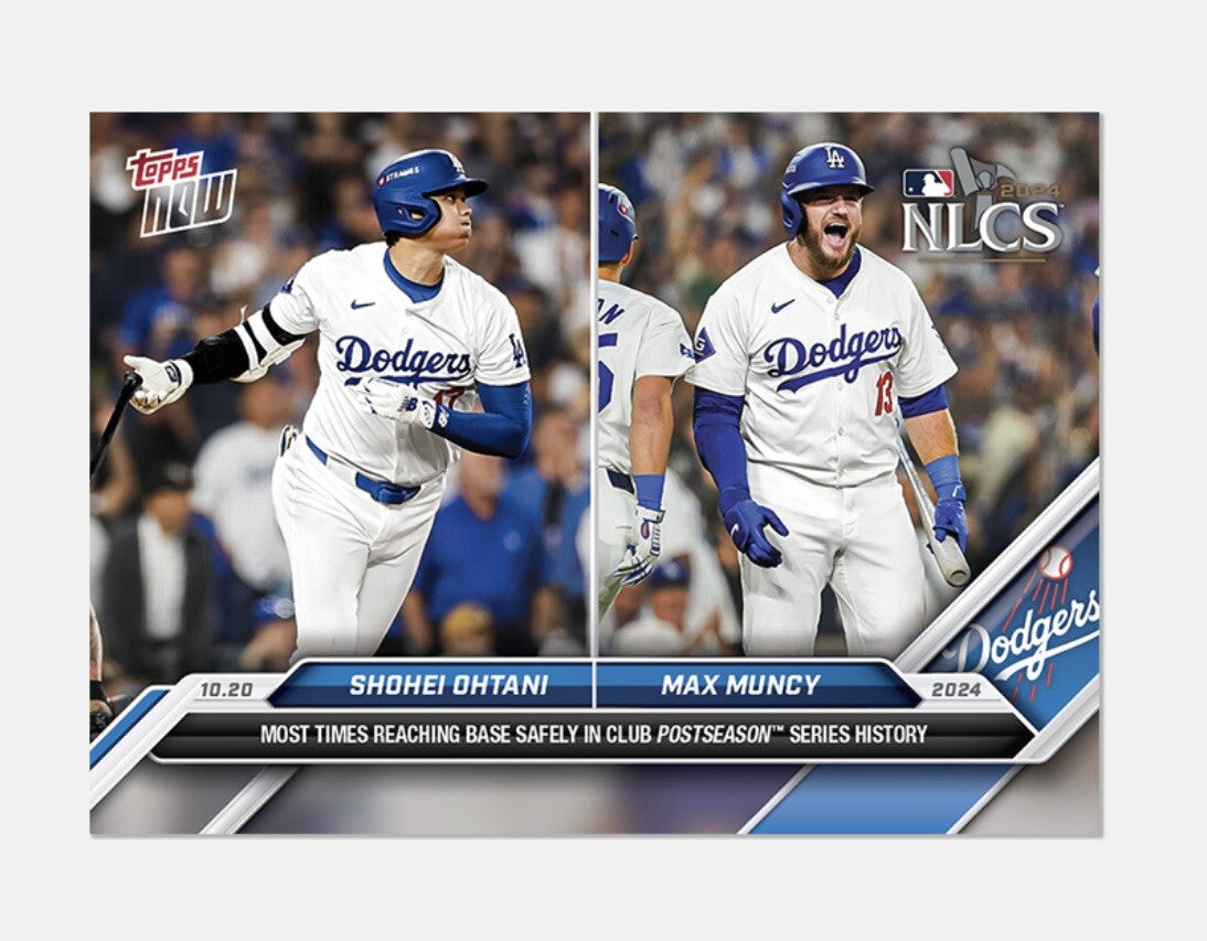 2 CHAMPS! Shohei Ohtani/Muncy NLCS Champs 2024 MLB Topps NOW Card #858 - PRESALE