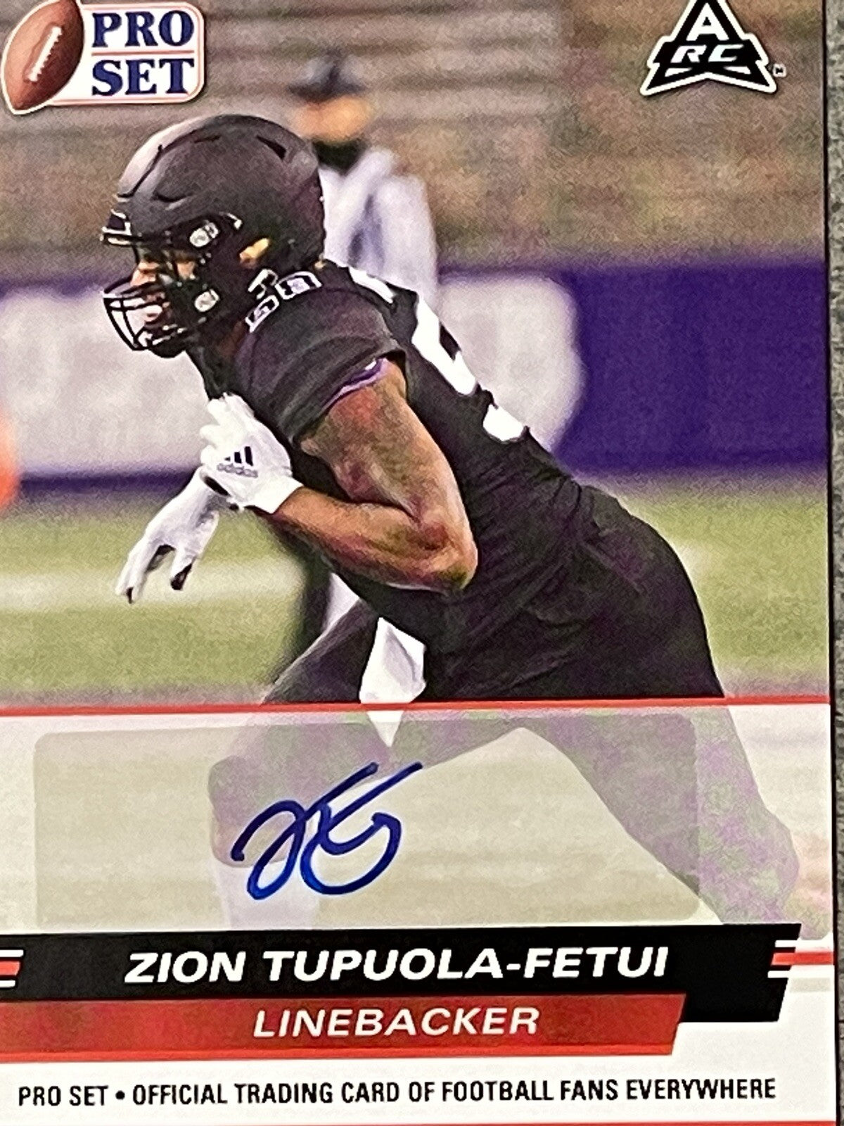 Zion Tupuola-Fetui 2022 Pro Set Red Parallel AUTO RC #PSA-ZTF MINT!