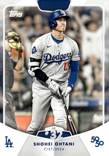 50/50 LIMITED EDITION* Shohei Ohtani MLB LA Dodgers 2024 TOPPS NOW Season #HR 32