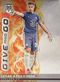 Cesar Azpilicueta 2021-22 Panini Mosaic Give and Go Silver Mosaic Prizm Card #23