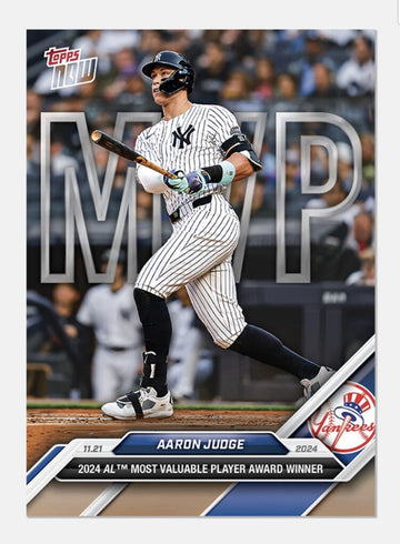 Aaron Judge AL MVP* WINNER 2024 MLB TOPPS NOW OS-5 MLB New York Yankees - READY!