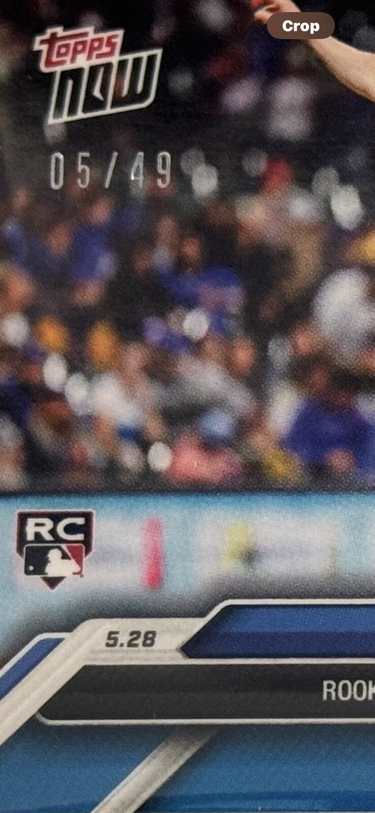 5/49 Ben Brown RC 2024 MLB TOPPS NOW® MLB Chicago Cubs Baseball Rookie Card #238