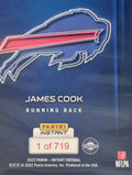 1/719* James Cook RC 2022 PANINI INSTANT NFL Draft Night 1ST GRADED 10 NFL Bills