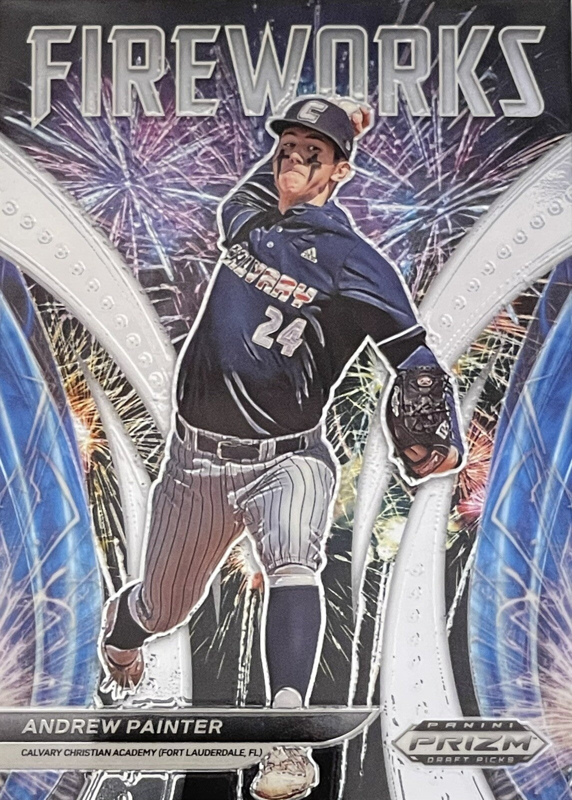 2021 Prizm Draft Picks ANDREW PAINTER Prizm Fireworks Card #F-AP MLB Phillies