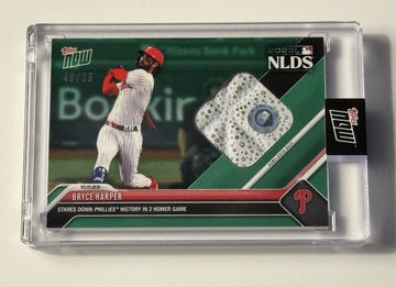 Bryce Harper 40/75 - Game-Used Base Relic - 2023 MLB TOPPS NOW - #992 - IN HAND!