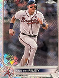 2022 Topps Chrome Austin Riley Refractor Card #28 MLB Atlanta Braves WS CHAMPION