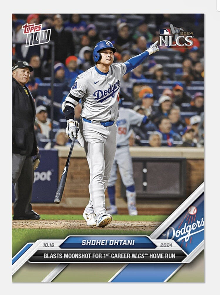 Shohei Ohtani* Moonshot, Blast 1st* Career NLCS HR-'24 MLB Topps NOW #839 READY!