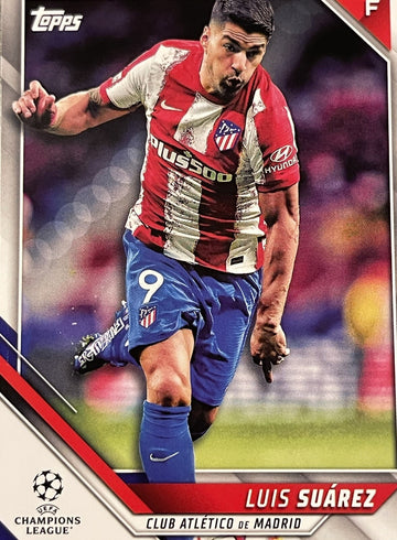 2021-22 TOPPS CHAMPIONS LEAGUE LUIS SUAREZ BASE #9 ATLETICO MADRID - Soccer Card