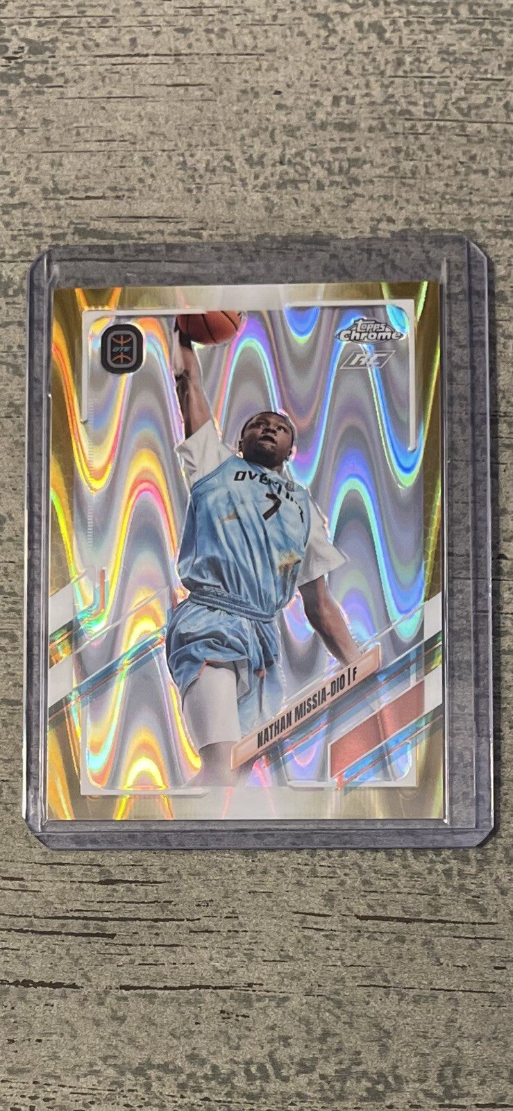 2021-22 Topps Chrome Overtime OTEElite Aqua 38/50 #42 Nathan Missia-Dio RC MINT