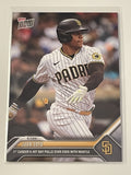 Juan Soto 1st Five Hit Game 2023 Topps Now #403 MLB Padres baseball card