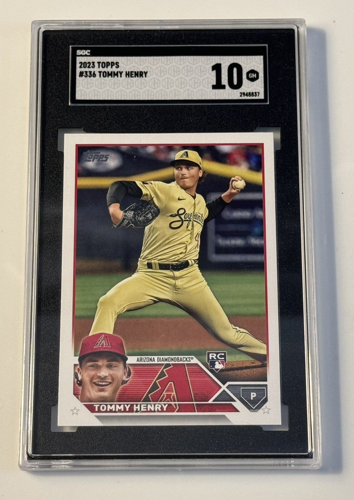 2023 Topps Series 2 Tommy Henry RC - MLB Arizona Diamondbacks Baseball - SGC 10