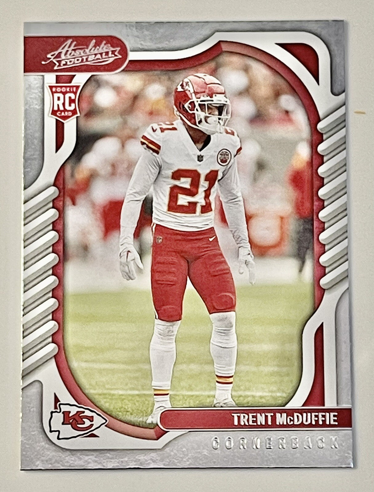 Trent McDuffie 2022 Panini Absolute Football #195 Kansas City Chiefs NFL Card