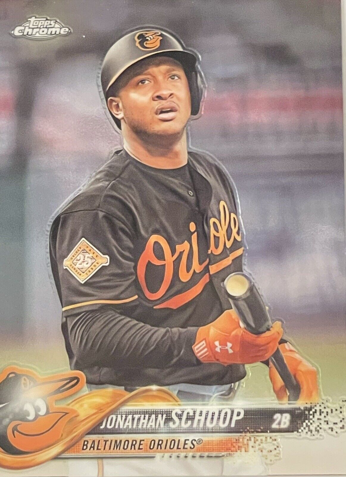 2018 Topps Chrome Jonathan Schoop Cleveland Guardians/Indians #98 JUST PULLED