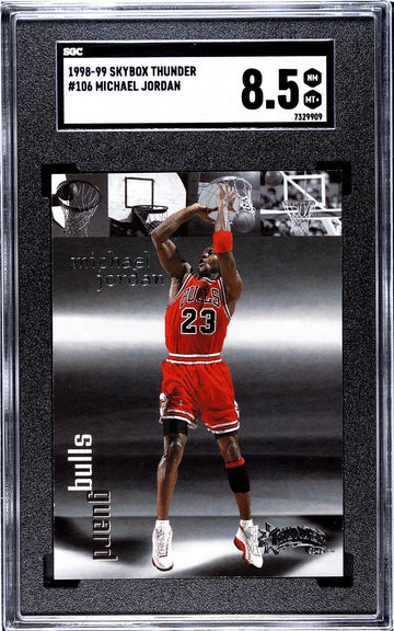 1998-99 Skybox Thunder Michael Jordan HOF NBA Chicago Bulls Card #106 - SGC 8.5