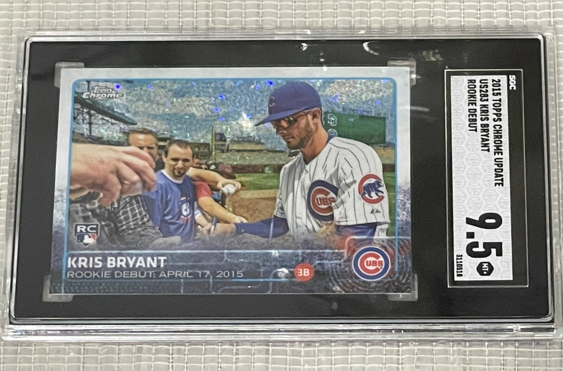 2015 Topps Chrome Update Kris Bryant RC Rookie Debut Card US283 MLB Cubs SGC 9.5