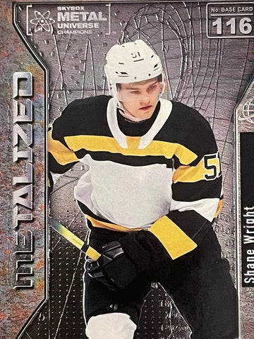 2021 SKYBOX METAL UNIVERSE CHAMPIONS SHANE WRIGHT METALIZED RC #116 NHL Seattle