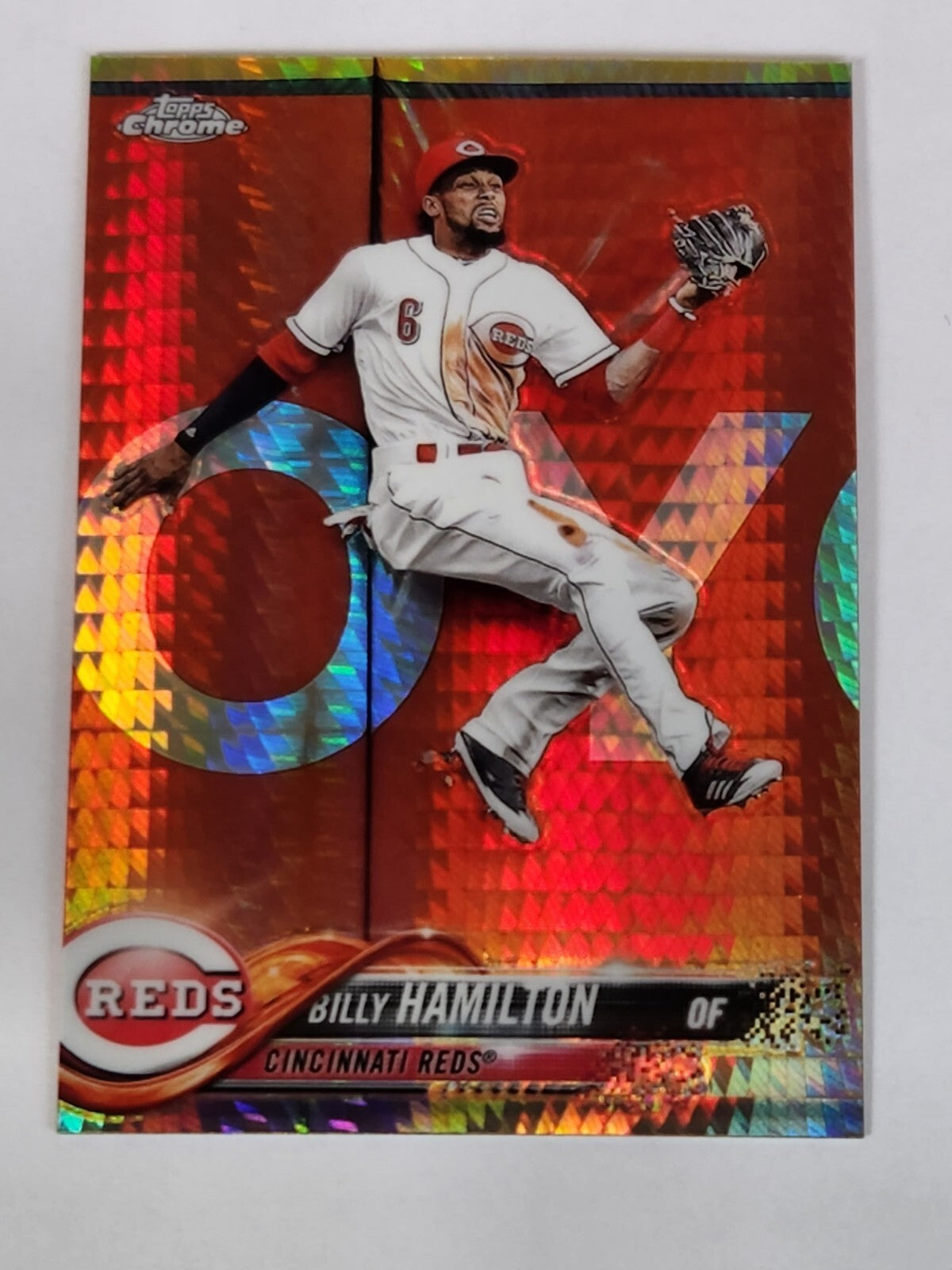2018 Topps Chrome Prizm Refractor #15 Billy Hamilton Reds MLB JUST PULLED!