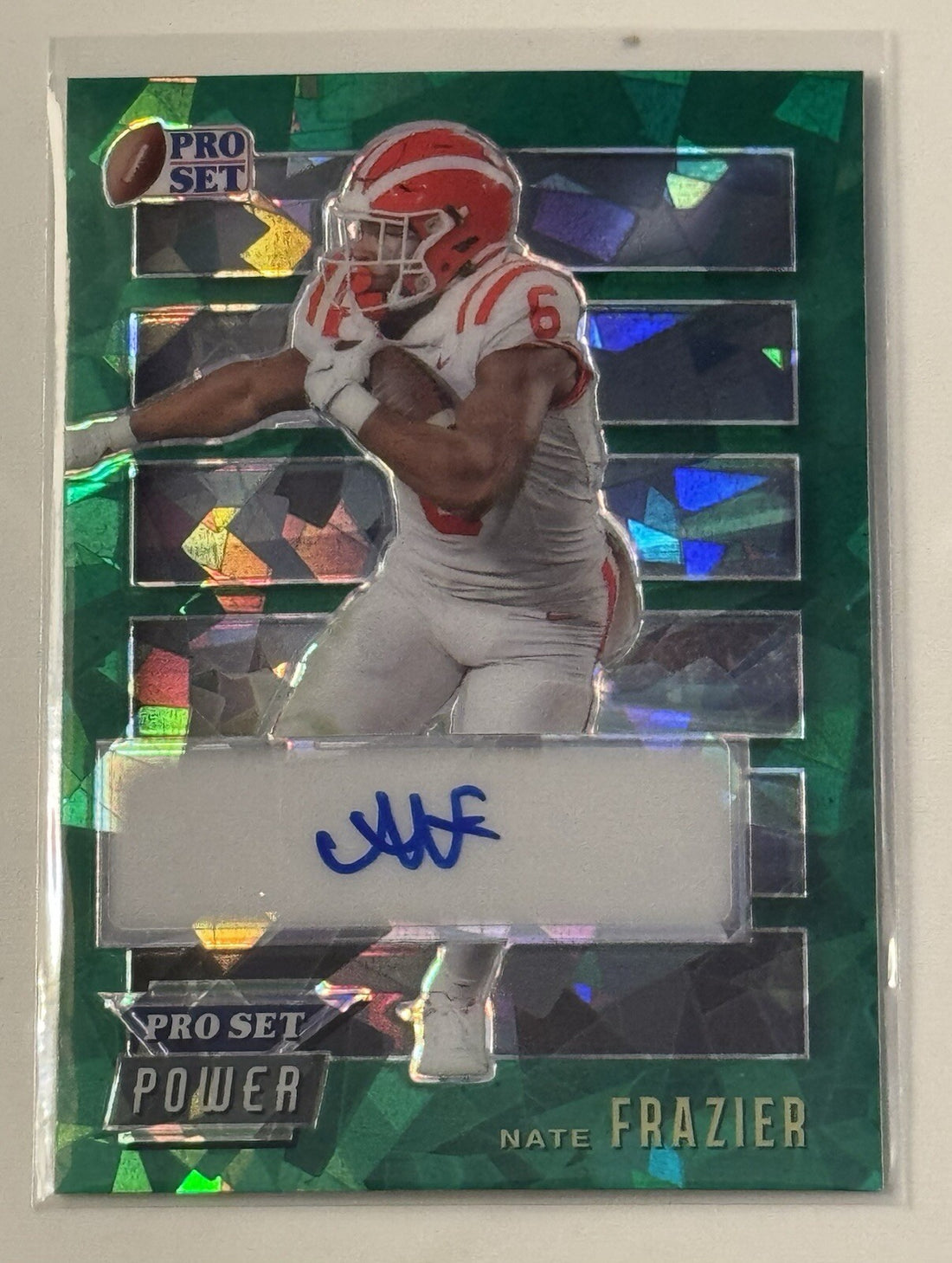 3/3* Nate Frazier RC* Auto 2024 Leaf Pro Set Football NCAA UGA Dogs Card #PW-NF1