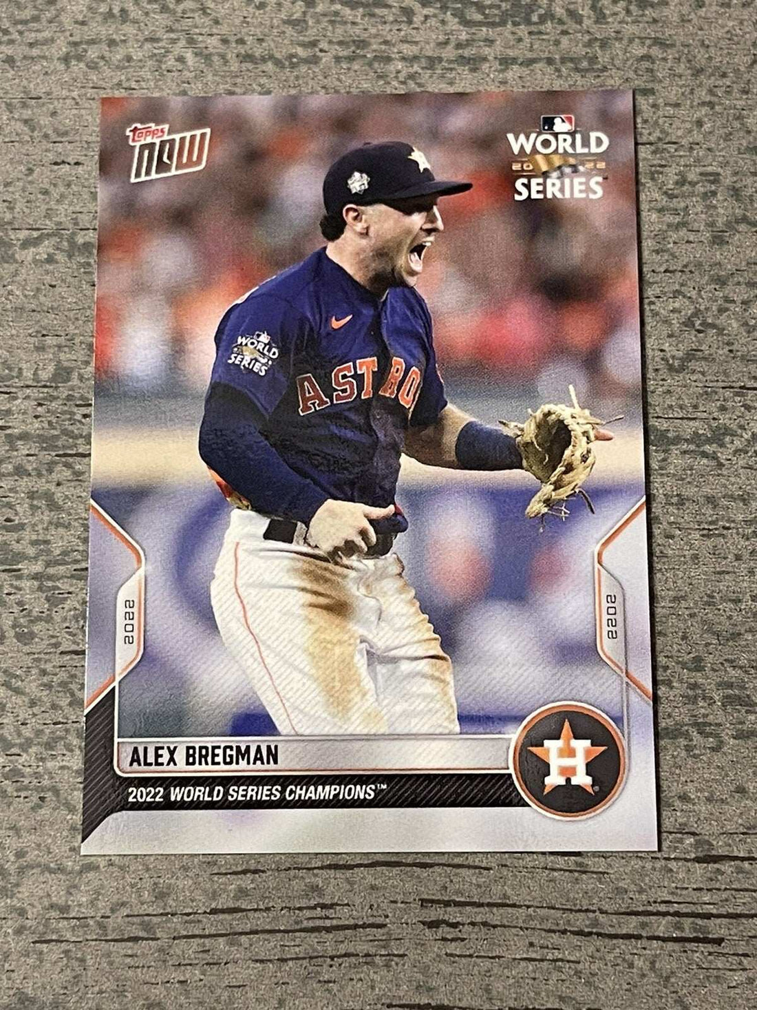 2022 Topps Now Alex Bregman World Series Champions baseball card MINT condition