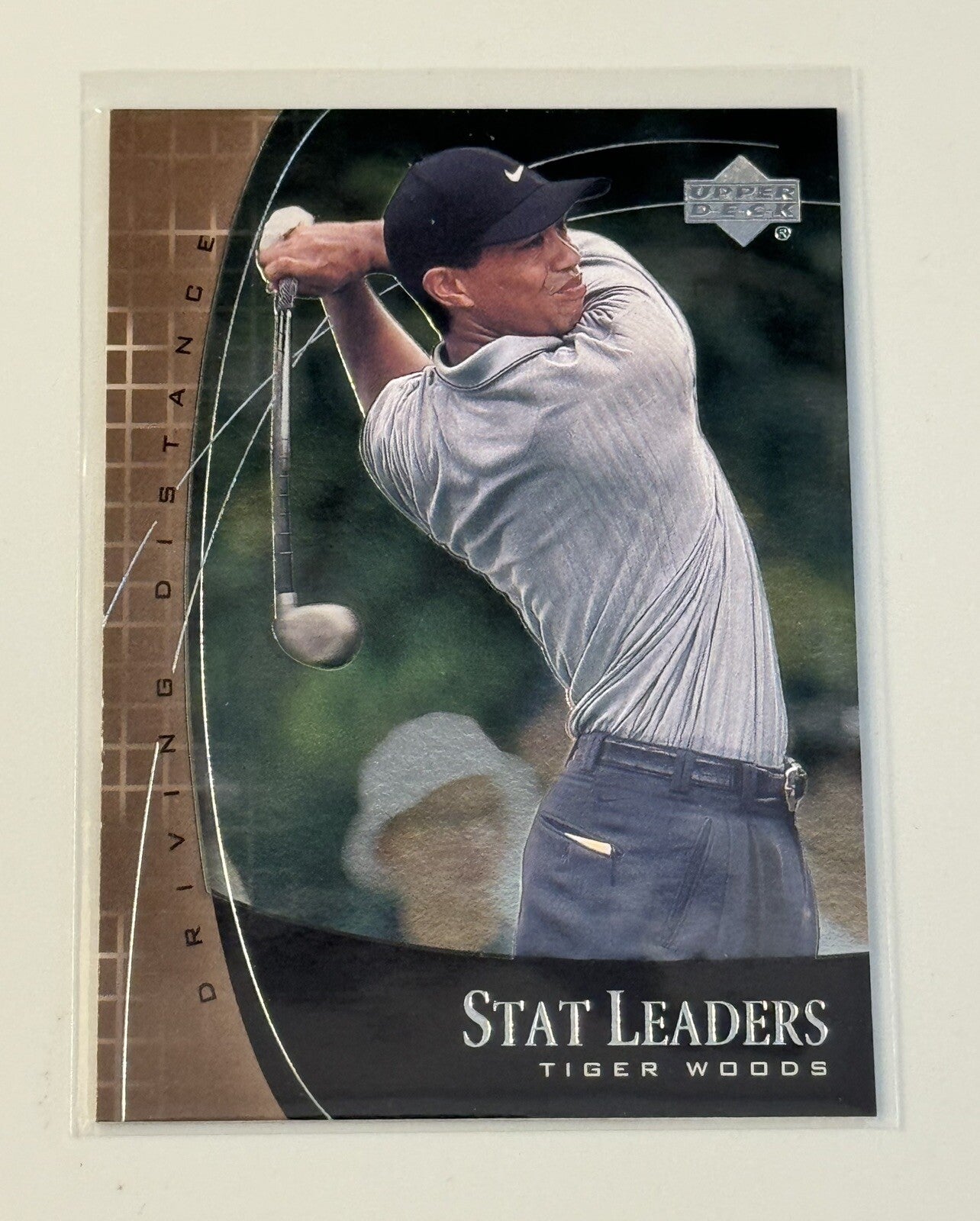 2001 Upper Deck Tiger Woods* Stat Leaders Rookie #SL2 - PGA Tour Golf Card* 2000