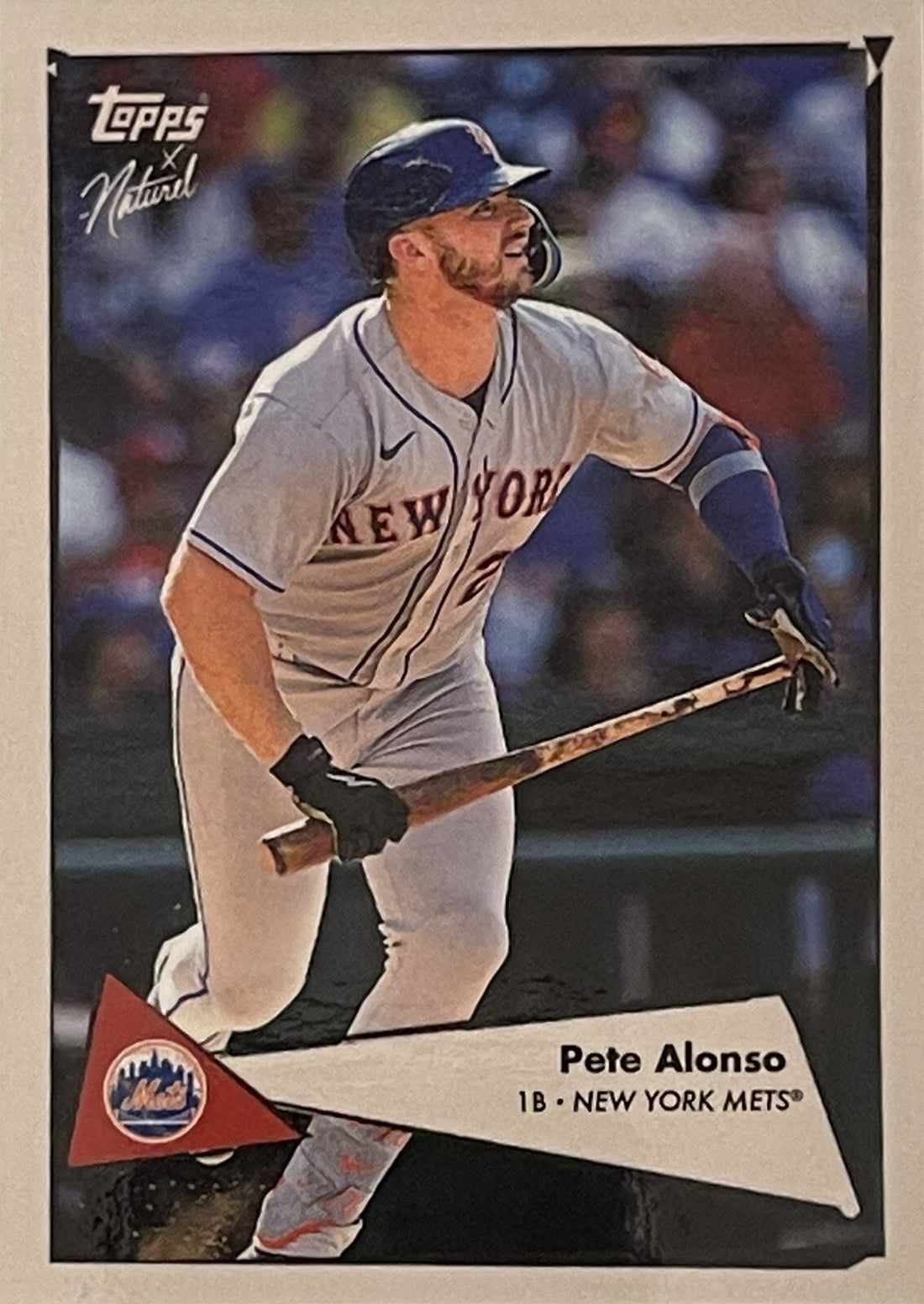 2022 Topps X 1952 - Naturel - Pete Alonso Card #32 - MLB New York Mets Baseball