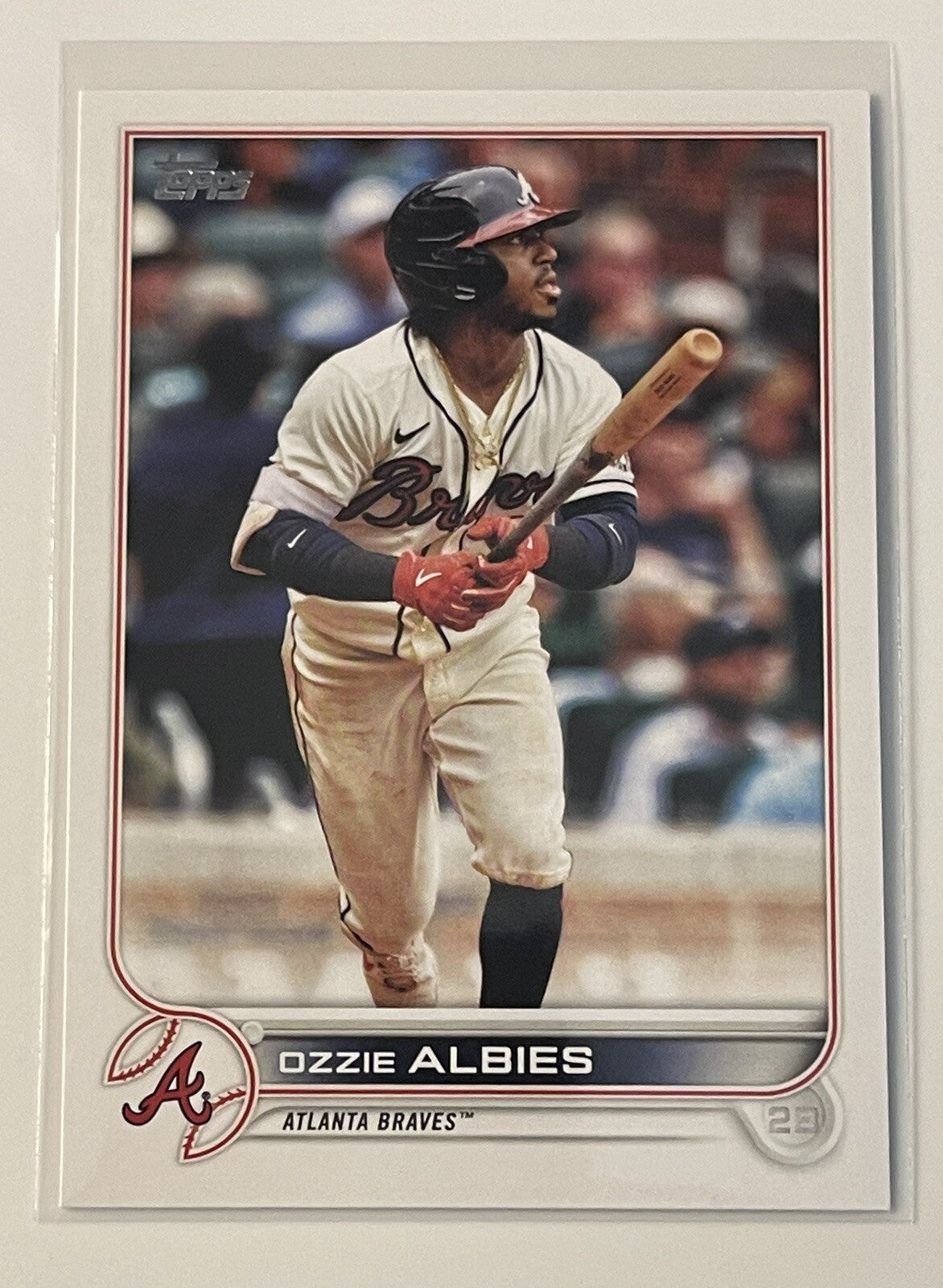 2022 Topps Series 1 - Ozzie Albies - MLB Atlanta Braves Card #401 Centered Mint*