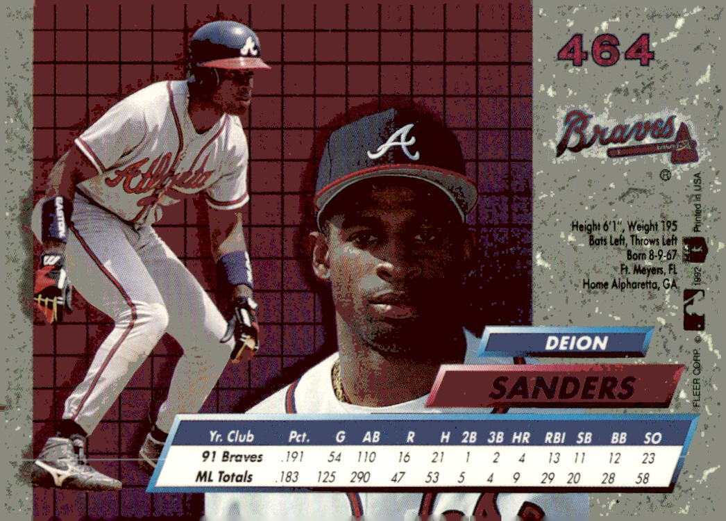 1992 Ultra 464 Deion Sanders 1992 Ultra 464 Deion Sanders
