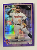 2022 Topps Chrome Update Gabriel Arias Purple Refractor Rookie #USC14 Guardians*