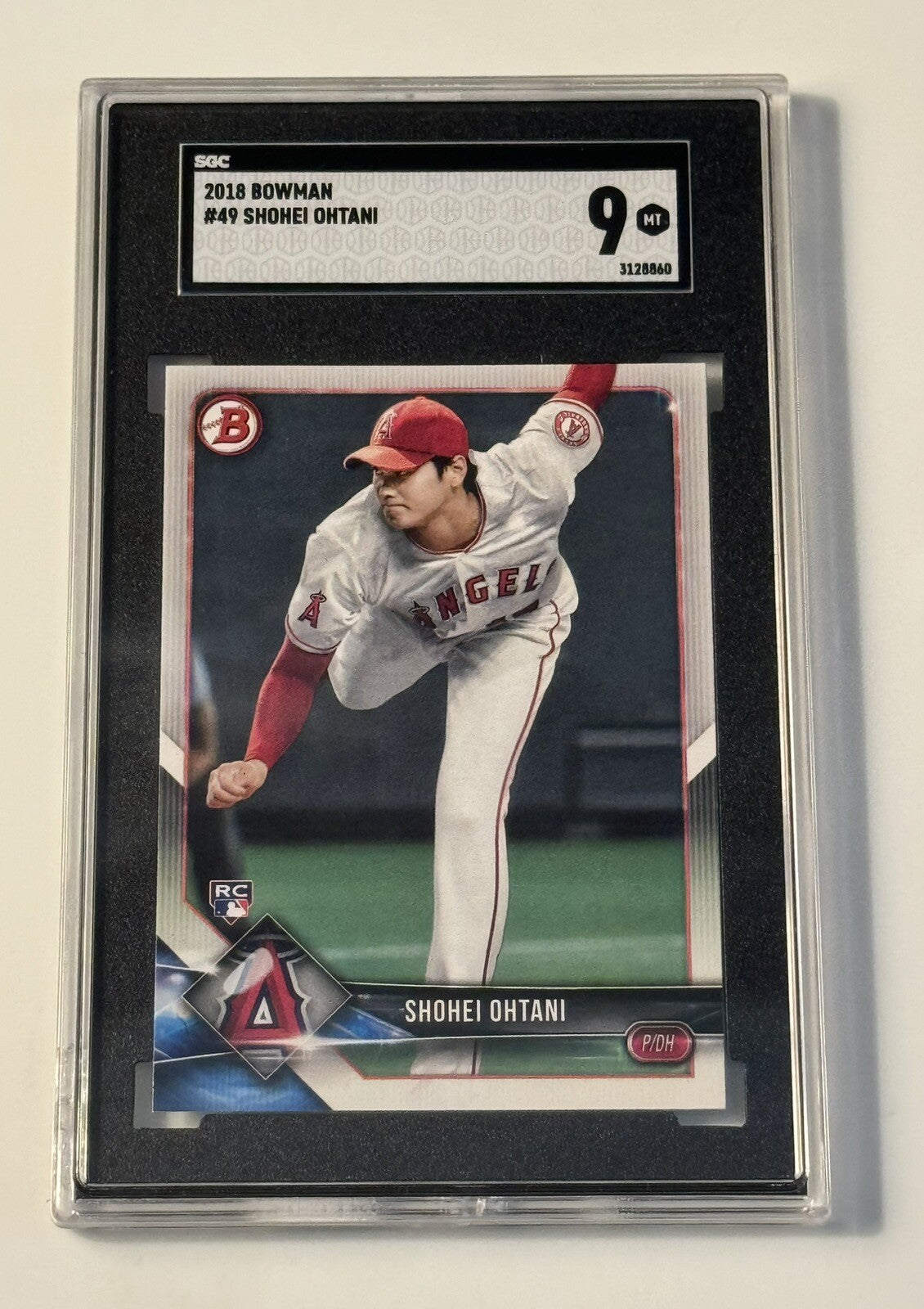 SGC 9 - 2018 Bowman Shohei Ohtani RC* - MLB LA Angels Pitching* Rookie Card #49*