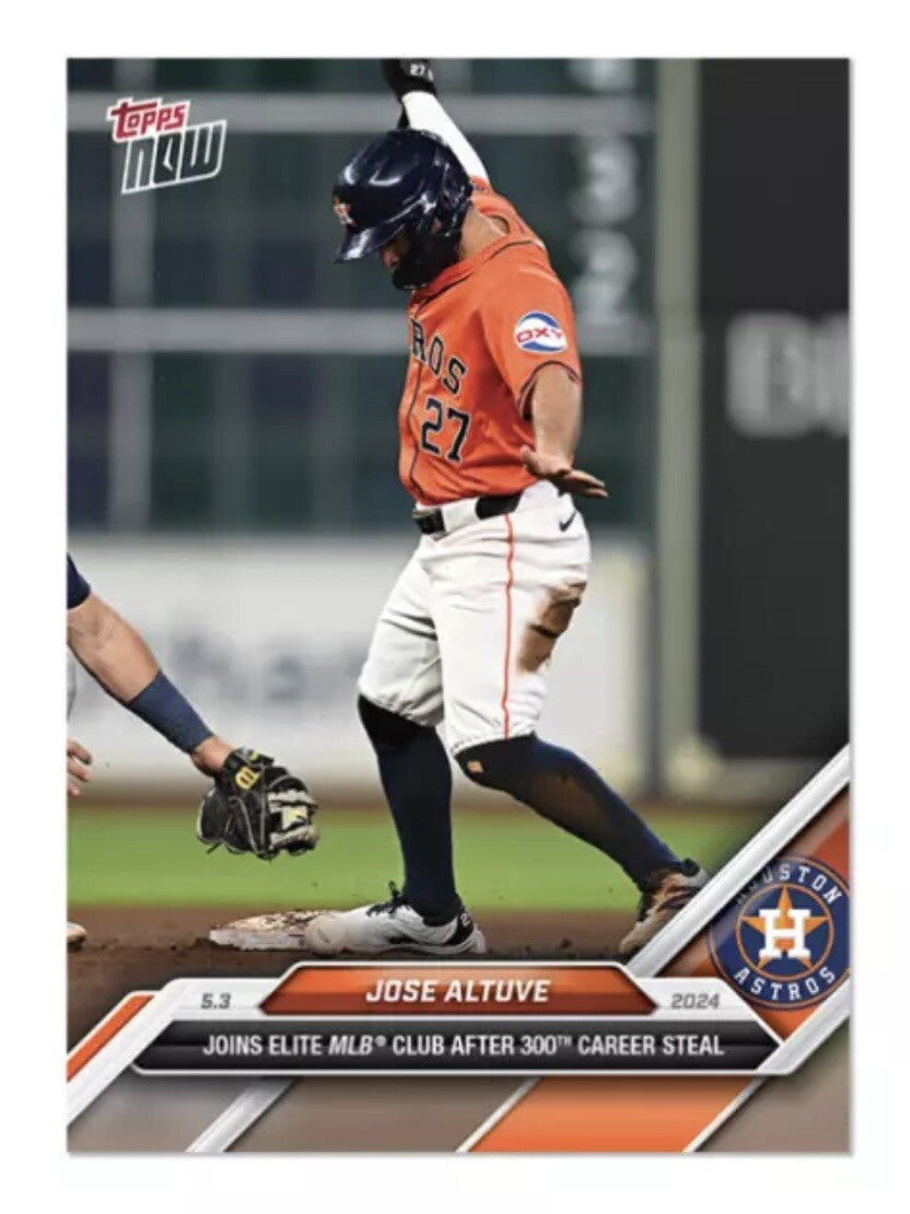 2024 Topps Now MLB Jose Altuve Houston Astros 300th Career Steal #151 - IN HAND!