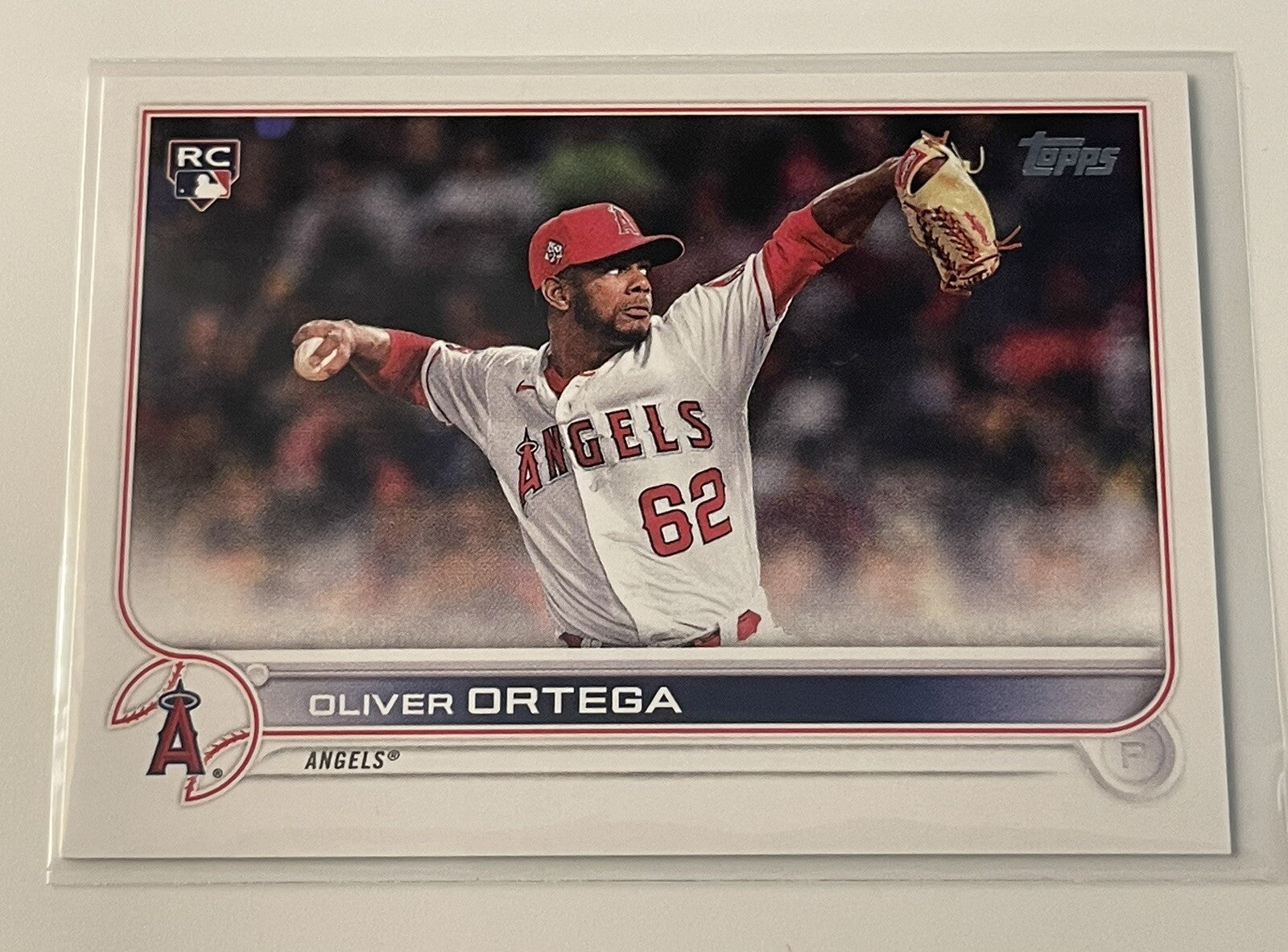 2022 Topps Series 2 Oliver Ortega RC - MLB Rookie - Los Angeles Angels Card #554