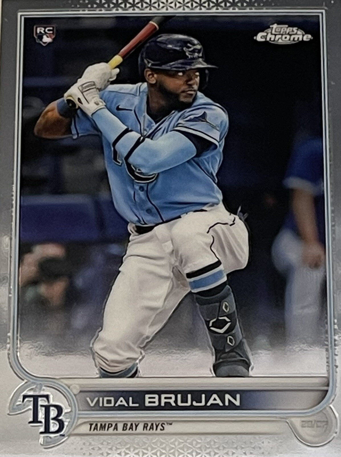 2022 Topps Chrome VIDAL BRUJAN RC Card #134 Rookie - MLB Tampa Bay Rays Baseball