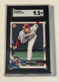 SGC 9.5 2018 Bowman Shohei Ohtani RC LA Angels Pitching Rookie Card #49 GEM MINT
