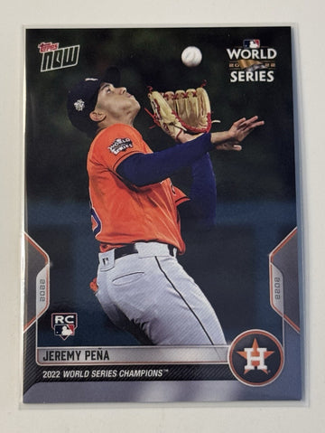 2022 Topps Now Jeremy Pena RC* - World Series Champions* Card #WS-11 MLB Astros*