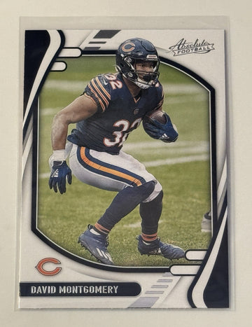 2021 Panini Absolute David Montgomery* Silver Parallel NFL Chicago Bears Card 26