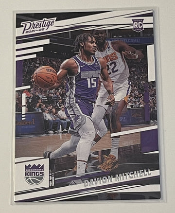 2021-22 Panini Chronicles Prestige #51 Davion Mitchell Kings RC Basketball Card*
