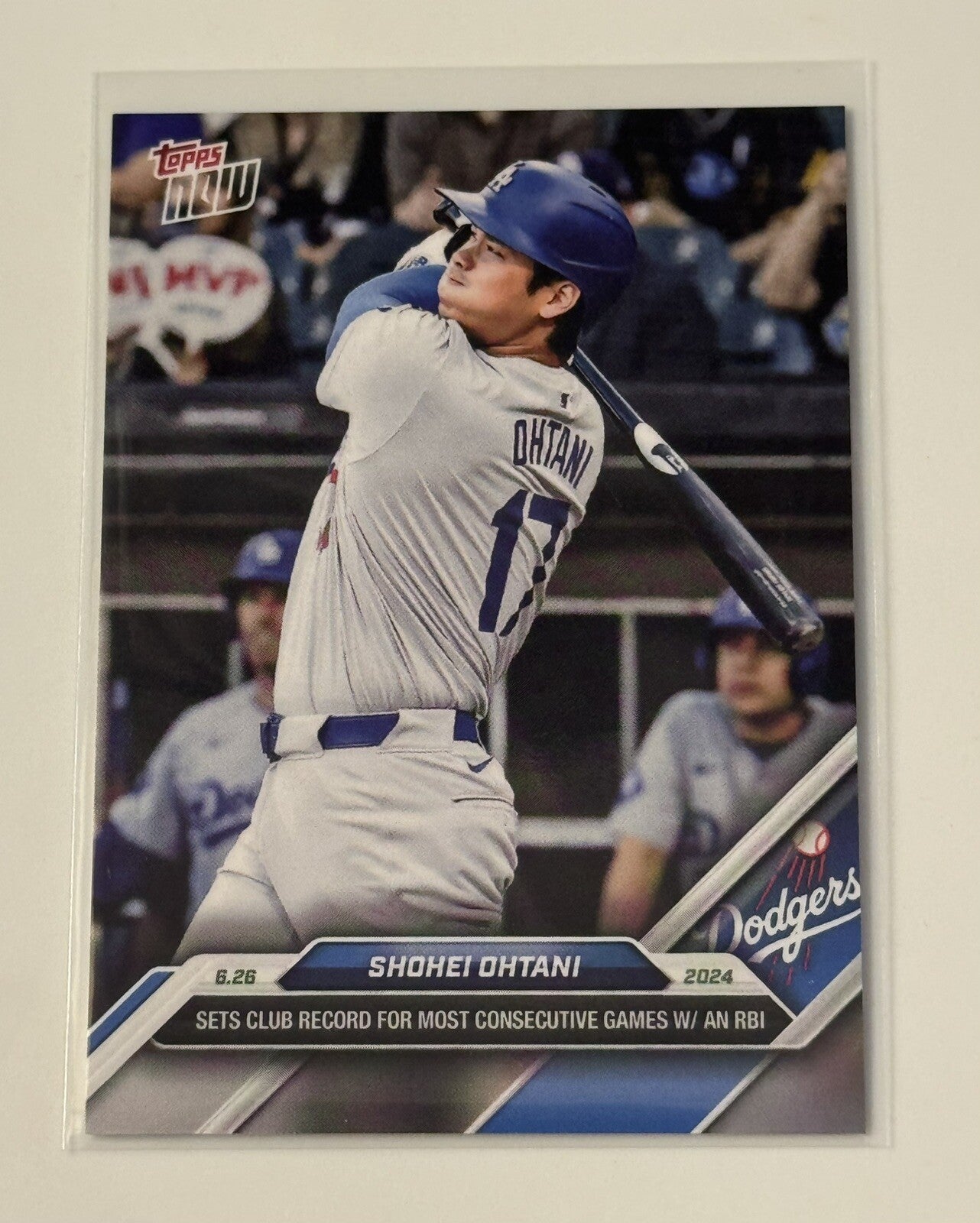 Shohei Ohtani 2024 Topps Now limited edition MLB Los Angeles Dodgers baseball card