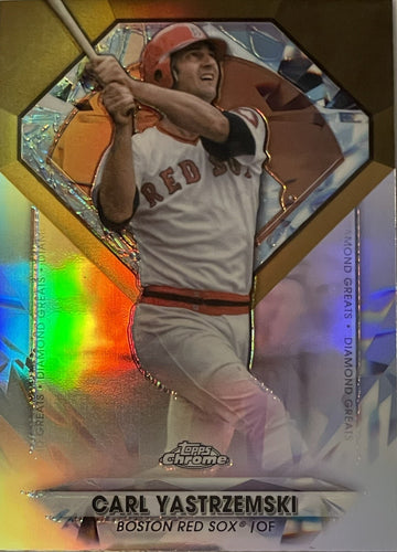 2022 Topps Chrome Carl Yastrzemski Refractor Red Sox HOF - Diamond Greats #DGC-7