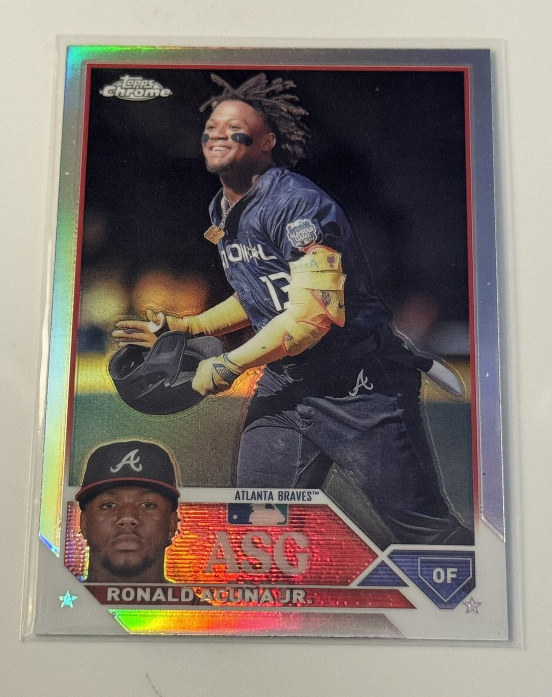 2023 Topos Chrome Update Series Refractor Ronald Acuna Jr MLB ATL Braves #ASGC-7