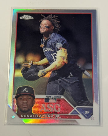 2023 Topos Chrome Update Series Refractor Ronald Acuna Jr MLB ATL Braves #ASGC-7